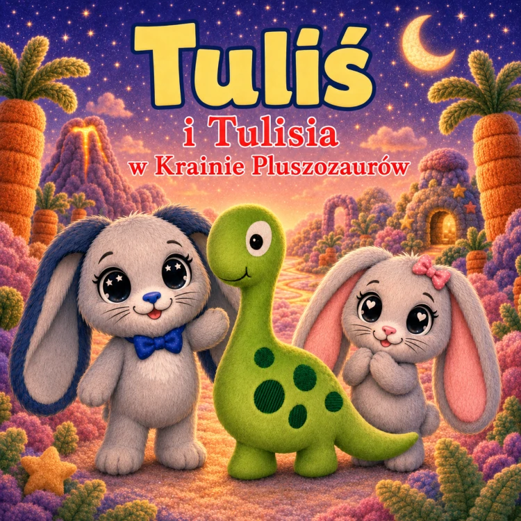 Tuliś i Tulisia w Krainie Pluszozaurów – książeczka dla dzieci